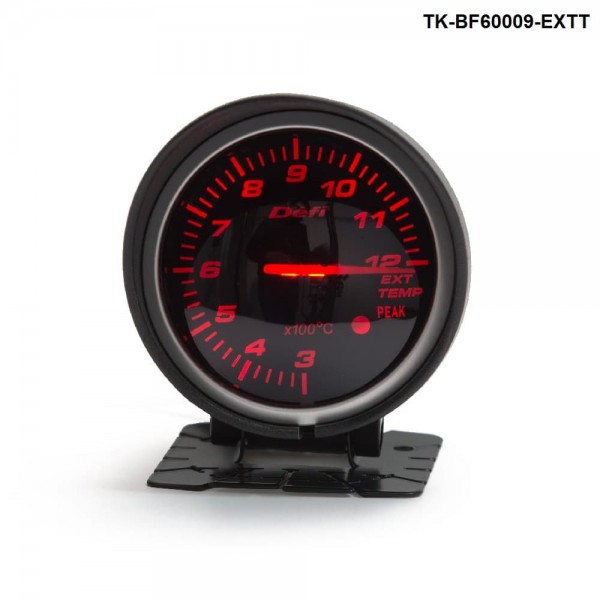 BF 60mm LED Exhaust Gas Temp EXT Gauge Auto Car Motor Gauge with Red